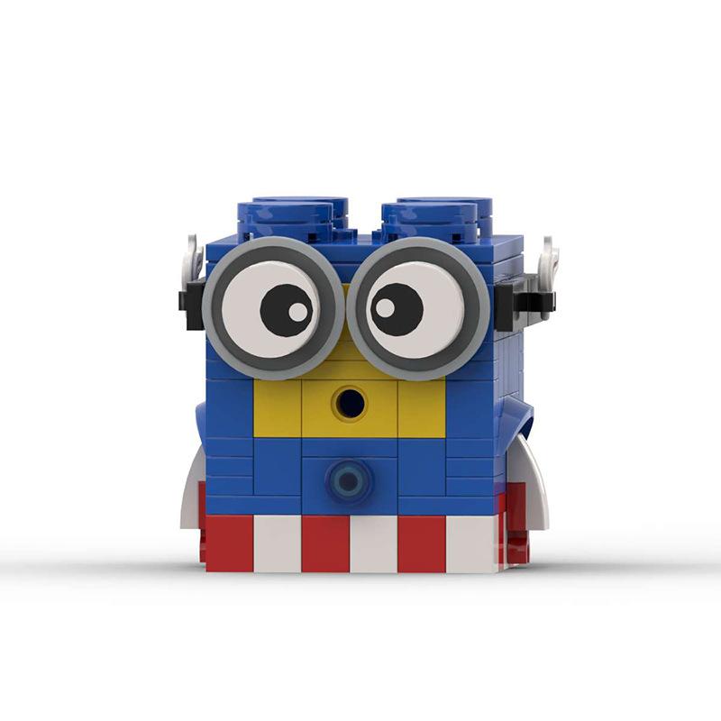 Building Block Compatibility, American Team Minions, Puzzle Assembly And Decoration Are Funny, Model Gift Set American Team