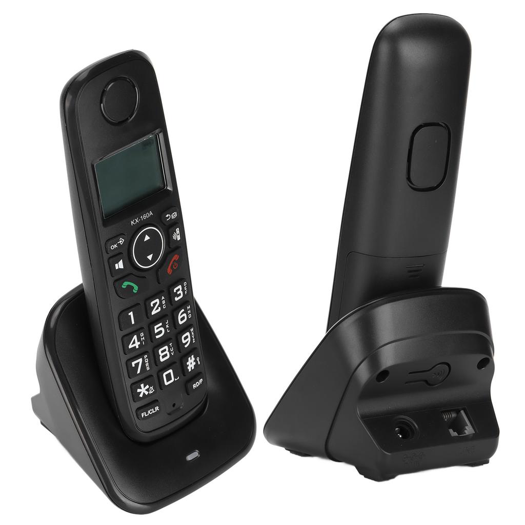 KX‑160A Cordless Telephone Handset Cordless Phone with Caller ID Free Call One Touch Dial LCD Displa