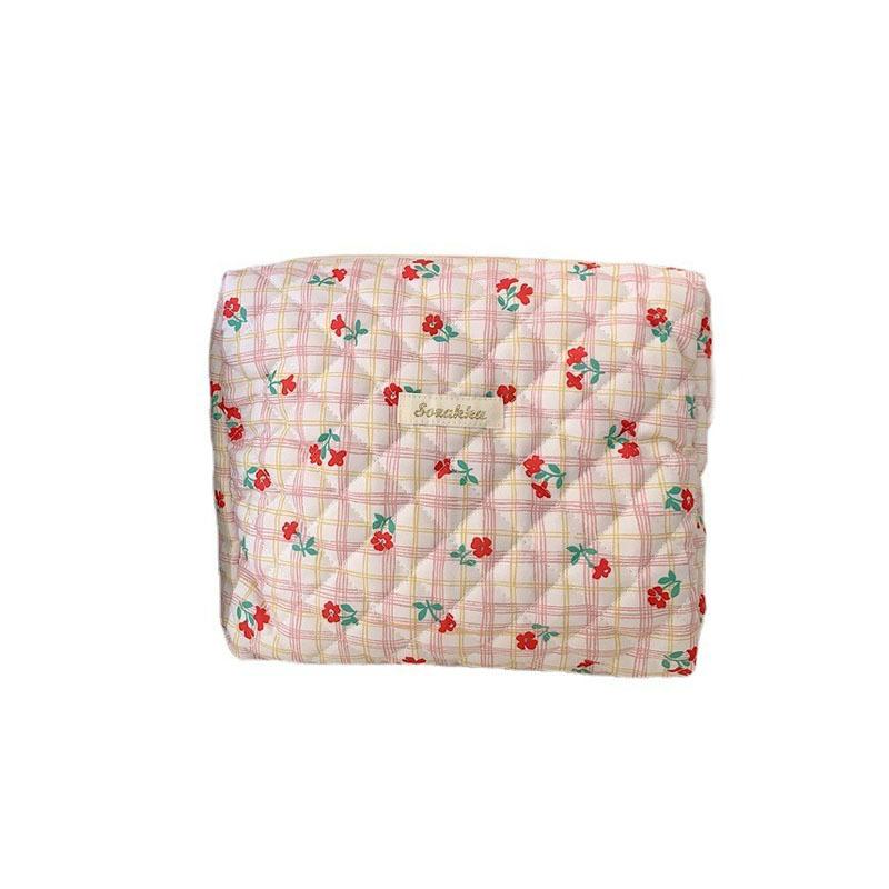 Zipper Pocket Storage Bag Quilting Storage Bag Small  Fashionable Durable Cute