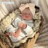 19''49cm Realistic Reborn Babies Doll Levi Full Vinyl Body Newborn Dolls with 3D High Color Painted Truth Like Simulation Doll Children Christmas Gift
