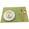 Dinner Placemat 6pcs Dining Pvc Table Mat Disc Pads Green Decoration Tablemat Tableware Pvc Placemat Kitchen Dinning Bowl Mat