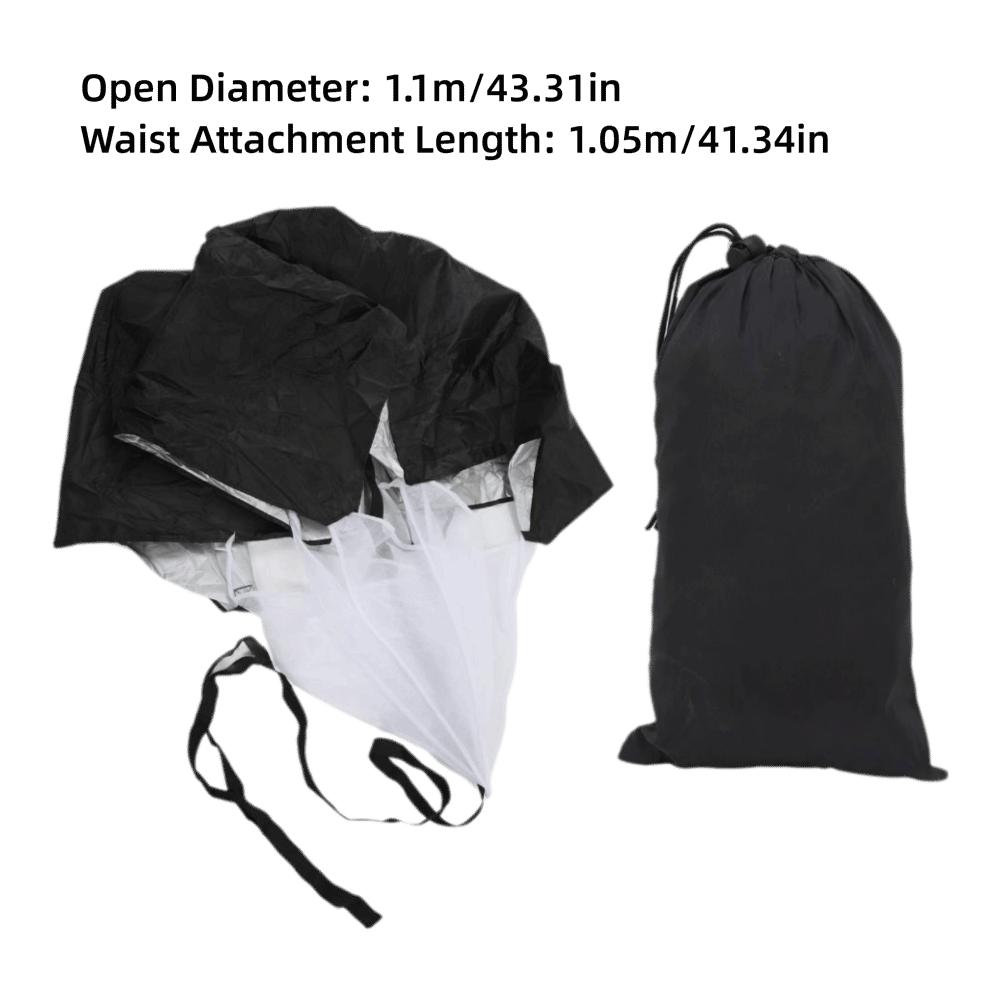 3PCS Side-Release Clasp Speed Training Parachute Running Sprint Chute  Explosive Power