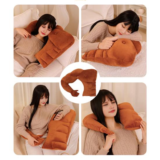 Boyfriend Arm Pillow Funny Supportive Partner Pillow Hunky Husband Cuddle Companion Body Shaped Pillow