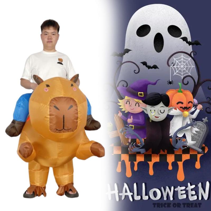 Capybara Animal Costume Inflatable Suit Cosplay Halloween Performance Party