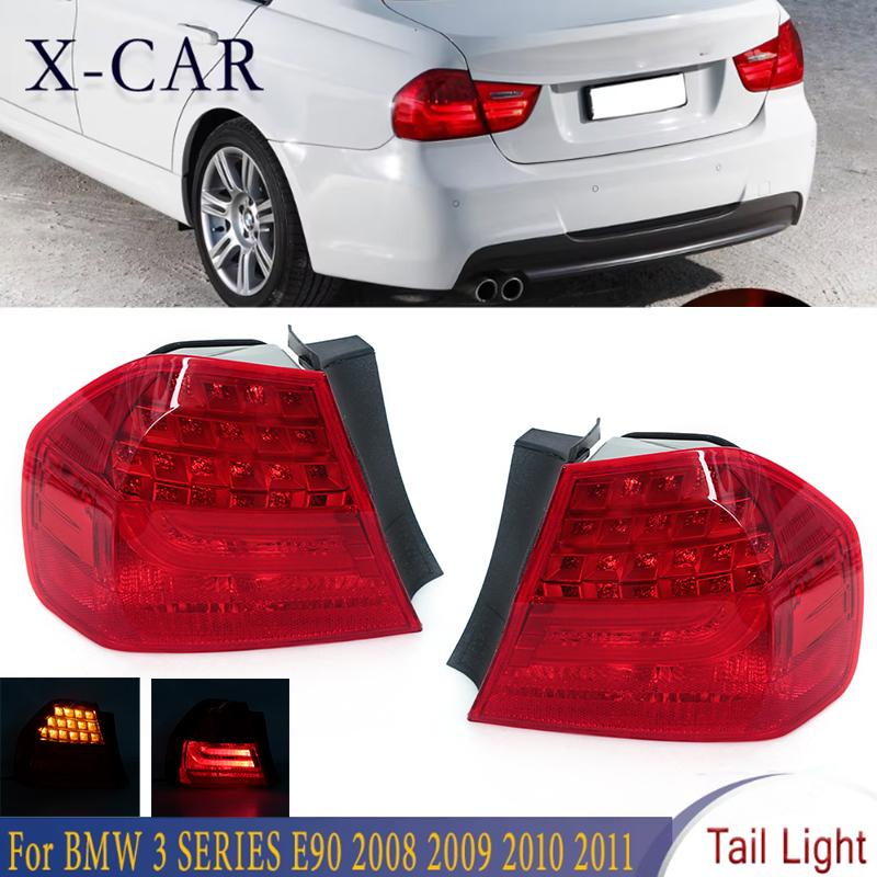 X-CAR Rear Tail Light Back Side Taillights Stop LED Light Brake Light Fog 63217289426 For BMW 3 SERIES E90 2008 2009 2010 2011