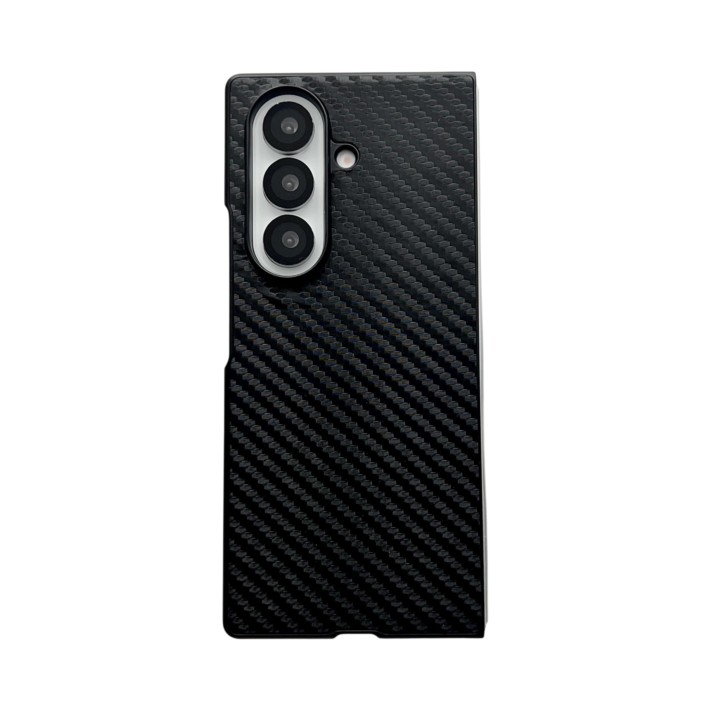 

Luxury Business Sle Prom Leather Phone Case for Samsung Galaxy Fold 7 6 5 4 3 High Quality Carbon Fiber Shockproof TPU Protect Cover Galaxy Z Fold7