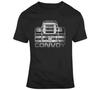 Convoy Trucking Autista di Camion Fan di Film T-shirt Grafica a Manica Corta T-shirt da Uomo T-shirt Nera Casual Girocollo