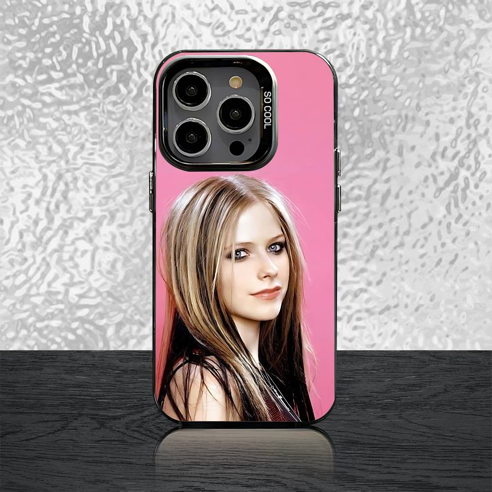 A-Avril L-Lavigne Phone Case For iPhone 15,16,12,14,13,17,11,E,Pro,Max,Plus,Air,Mini Black TPU Cover