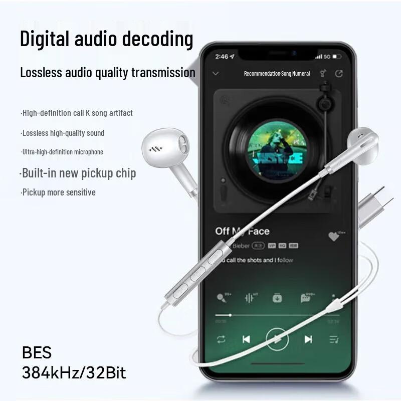 

OKSJ Type-C Digital Audio Earphones