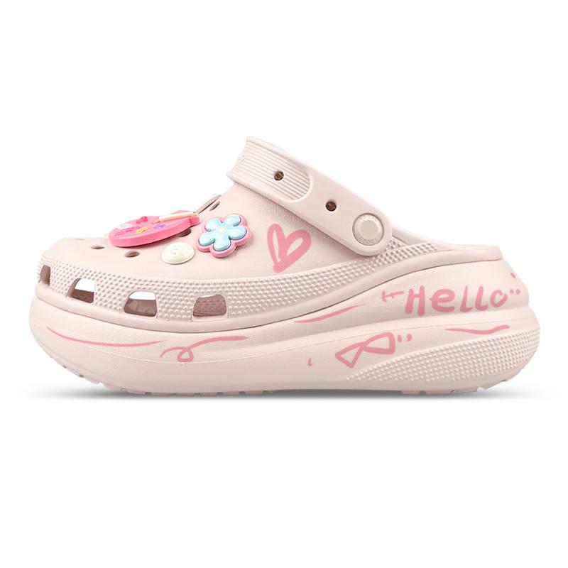 Crocs Crush Clog MM Dream Builder Trick-or-treating Doll Dopamine Fun Dreamy Hand-painted Playful Hole Shoes Unisex Quartz Powder
