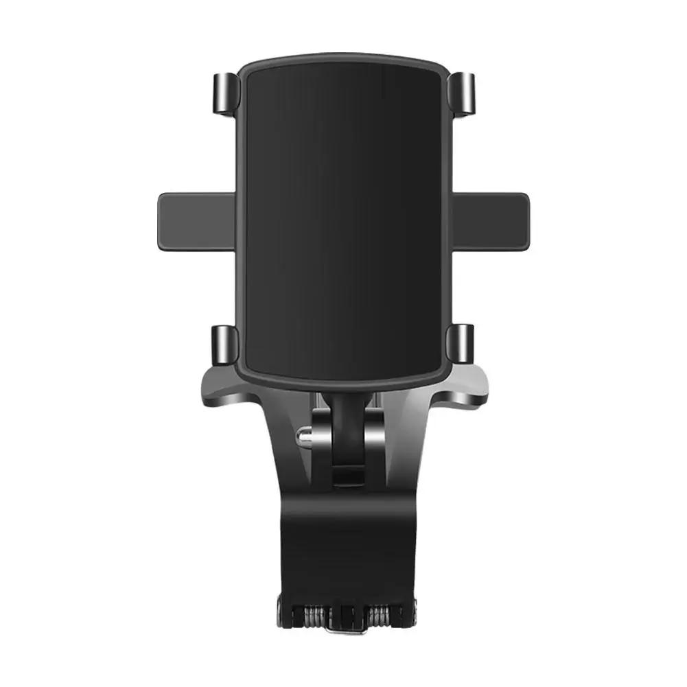 

Держатель телефона на приборную панель автомобиля, подставка для мобильного телефона, поворотный козырек, солнцезащитный кронштейн, крепление для автомобиля, держатель для зеркала и смартфона O1Q3 чёрный
