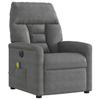 Electric Massage Chair Dark Grey Microfiber Fabric