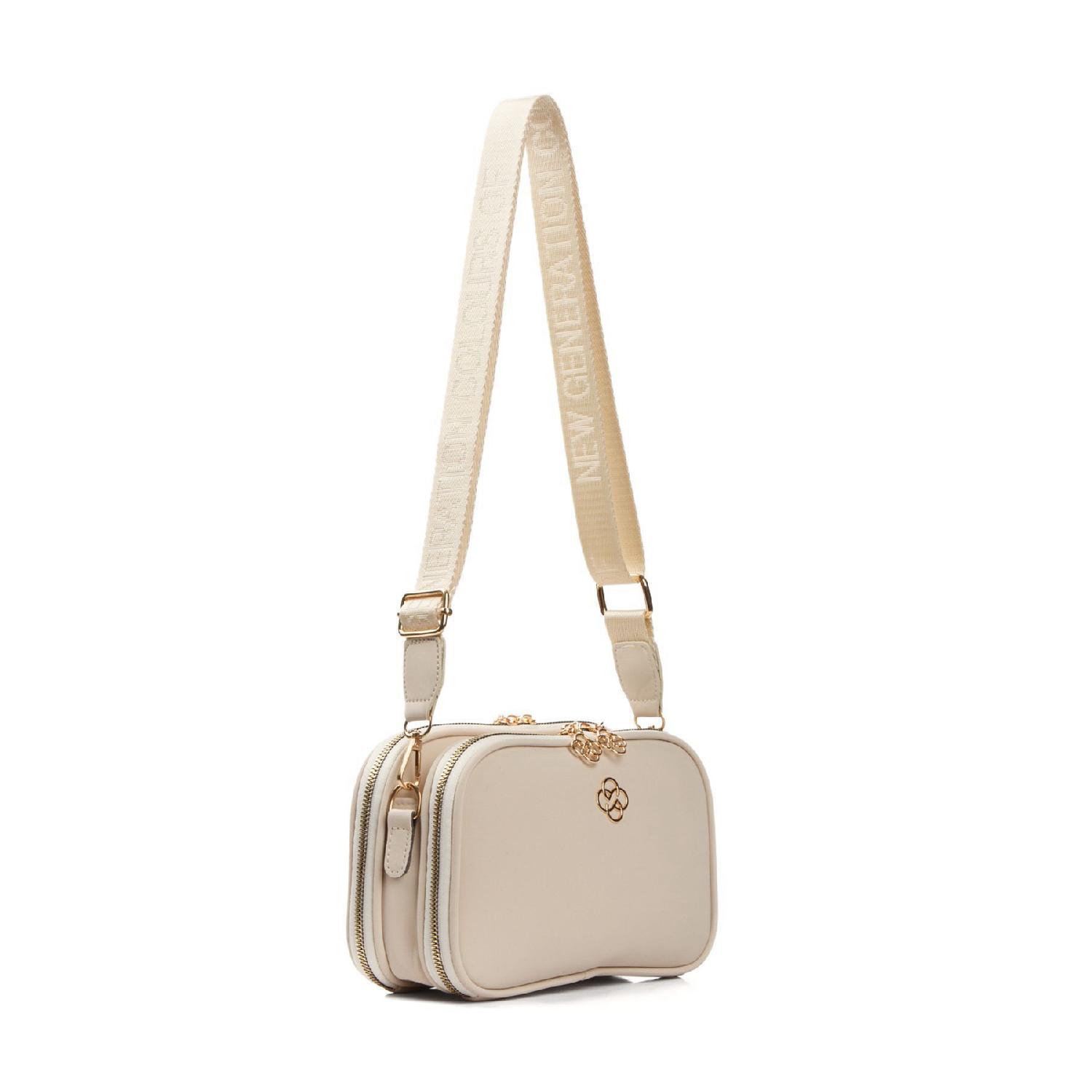 

Women s Clover Detailed Cross Strap Shoulder Bag