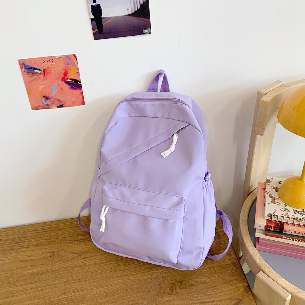 Korean version of the new small fresh backpack high value campus junior high school student schoolbag trend large capacity travel backpack