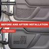 2Pcs Metal Front Door Storage Box Wear Resist Door Side Insert Organizer Door Storage Pockets for 2007-2018 Jeep Wrangler
