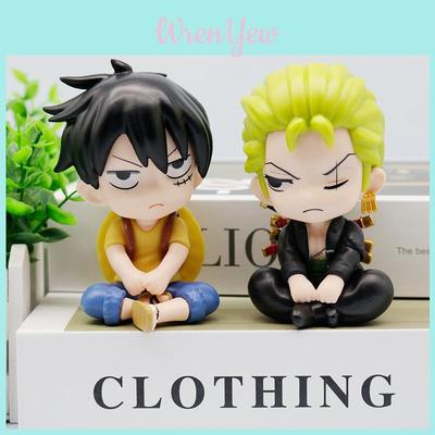 One Piece Pvc Action Figures With Sitting Pose For Collection And Display