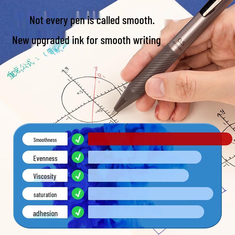 Deli S18 Smooth Retractable Gel Pen