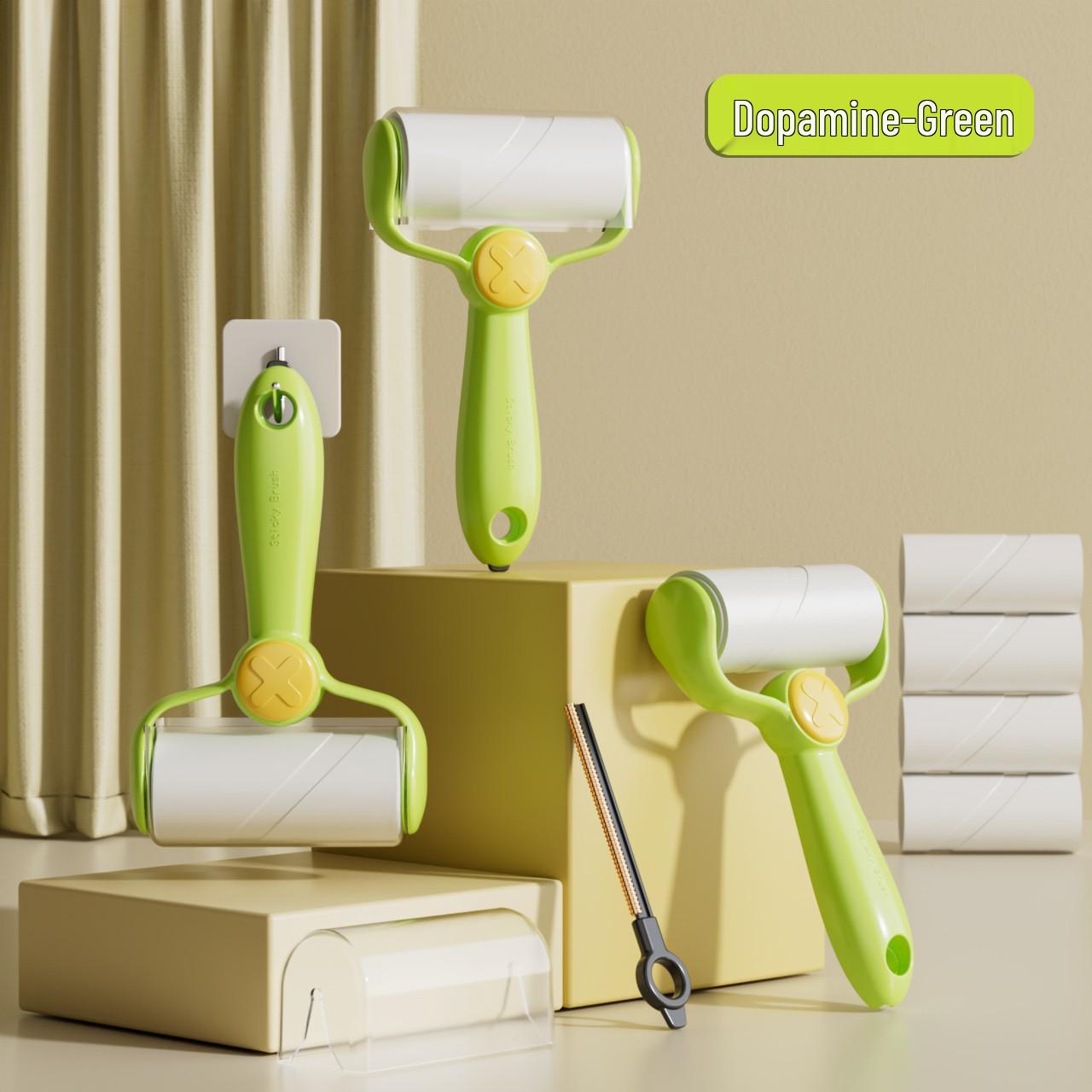 Multi-Functional Thickened Lint and Hair Removal Roller зелёный