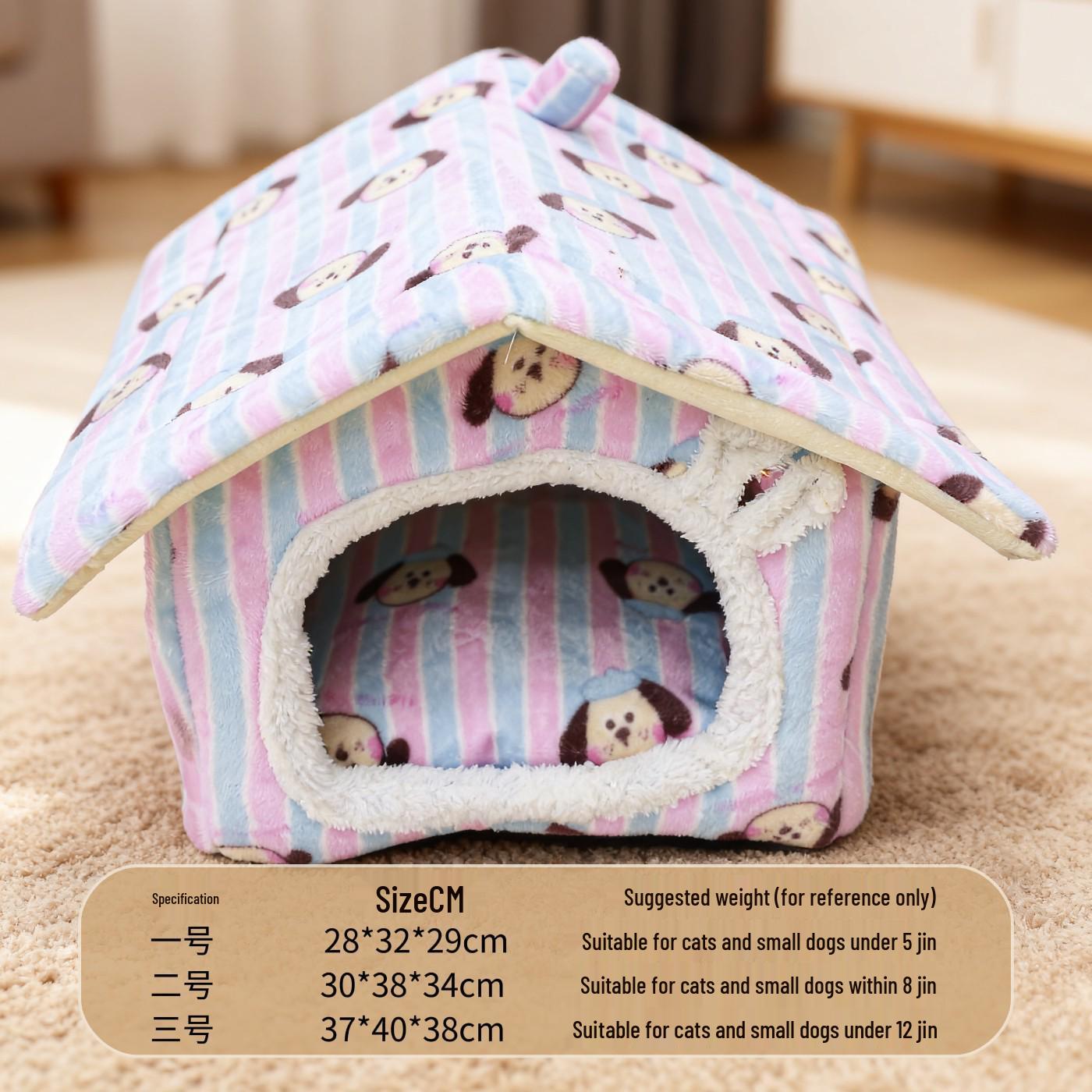 All-Season Washable Dog & Cat House for Medium & Small Breeds