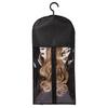 Wig Hanging Bag Transparent Zipper Closure with Hanging Hook Dustproof Portable Wig Hanger Hair Extension Holder