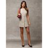 2026 Sommer Damen Ärmelloses Knopf-Weste-Kleid - Schlanke Passform Unifarbener Rock