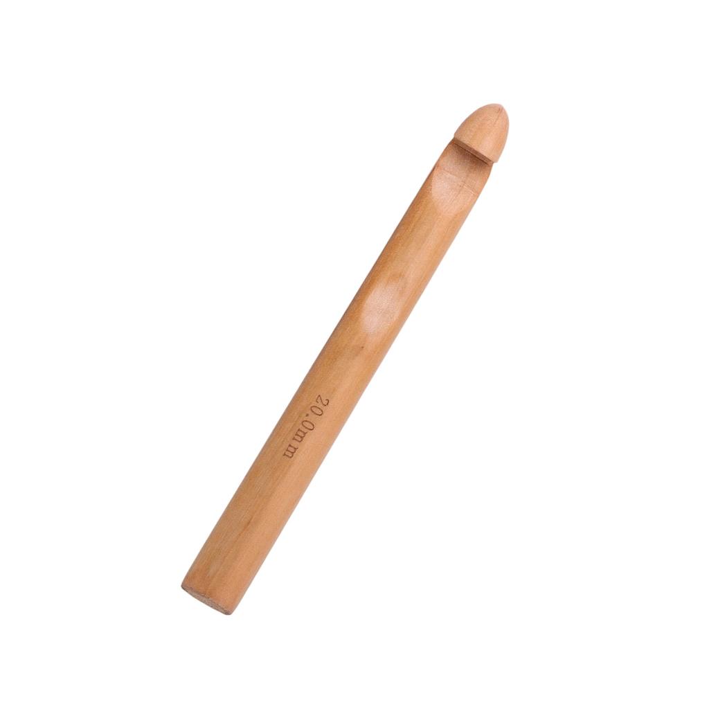 Ergonomic Grip Crochet Hook Wood Crochet Hook Knitting Tool for Adult Beginner Knitting Blankets Scarf Hat Shawl Bag
