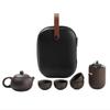 7 Pcs Purple Sand Cup Tea Puer Teapot Portable Outdoor Travel Kung Fu Teaware Ceramic Utensils Ceremony Set Teacup Fine Gift