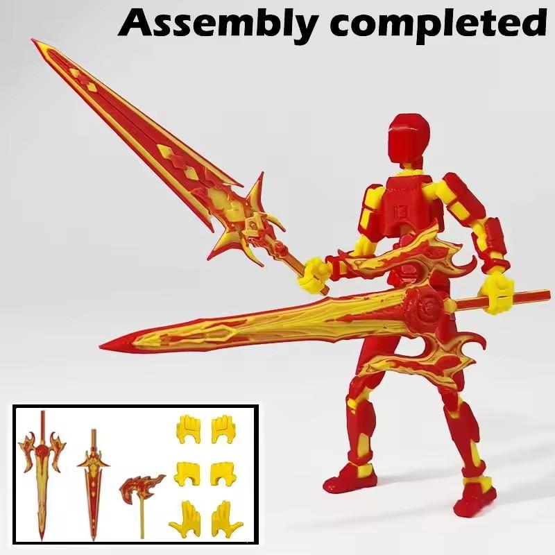 Dummy 13 Figure Multi Color Movable 3D Printed Jointed Shapeshift DIY Action Figure Lucky Figure Special Desktop Decoration Home