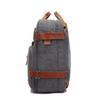 Herren-Rucksack Cool Bell Multifunktionaler Canvas-Rucksack & Umhängetasche & Umhängetasche & Handtasche für 15,6/17,3-Zoll-Laptop Schwarz/Grau CB5005