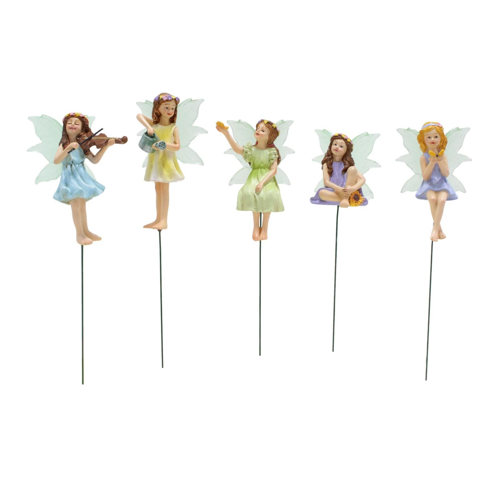 

Faires Fugure Ground Plug Decoration Outdoor Garden Animal Ground Plug Farm Farm Ground Decoration One Size