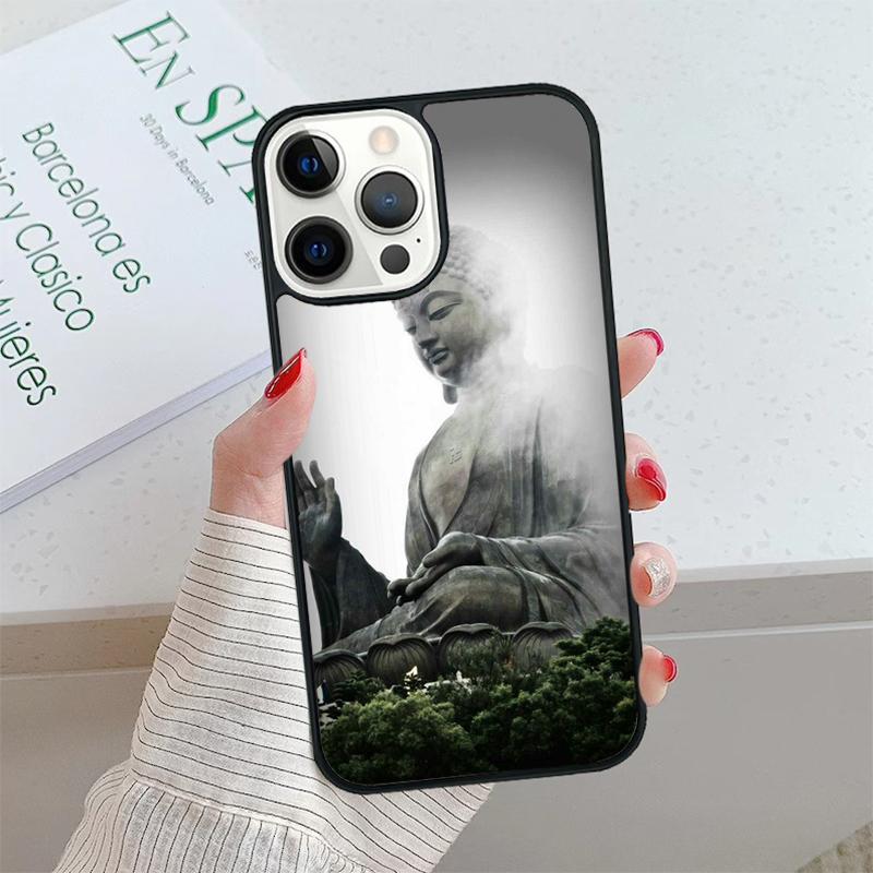 Buddha Statue Phone Case cover For iPhone 17 Air 15 16 16e 14 13 Pro Max Coque 12 11 Pro Max For Apple PLUS fundas shell