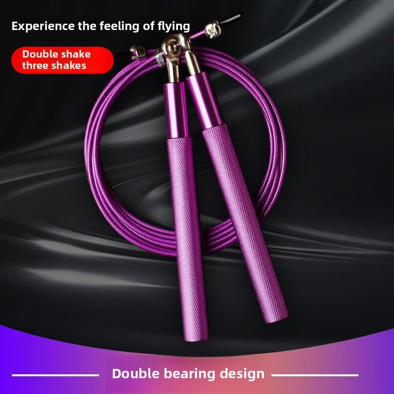 Professional Dual-Bearing Long PVC Speed Jump Rope for Men Women Students Adults-Aluminum Alloy Sports Fitness Equipment