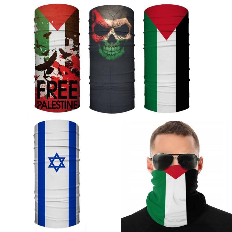 Palestinian And Israeli Flag Magic Headband For Outdoor Activities