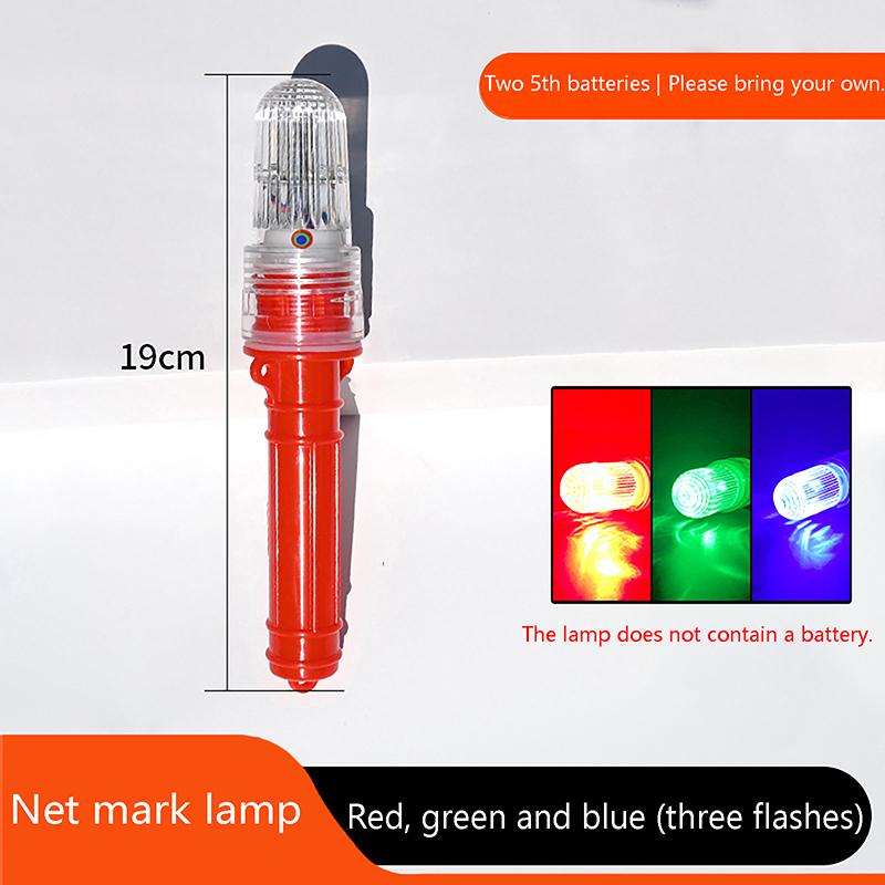 1 Stück Angellicht Doppel-Dreifachblitz Einfarbiges Leuchtfeuerlampe Zubehörlampe Pose Köderlicht Lampe Angelindikator