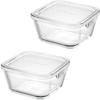 Iwaki Urban Clear Deep Storage Set of Pack Range F3247HM2UC Containers, 2, &
