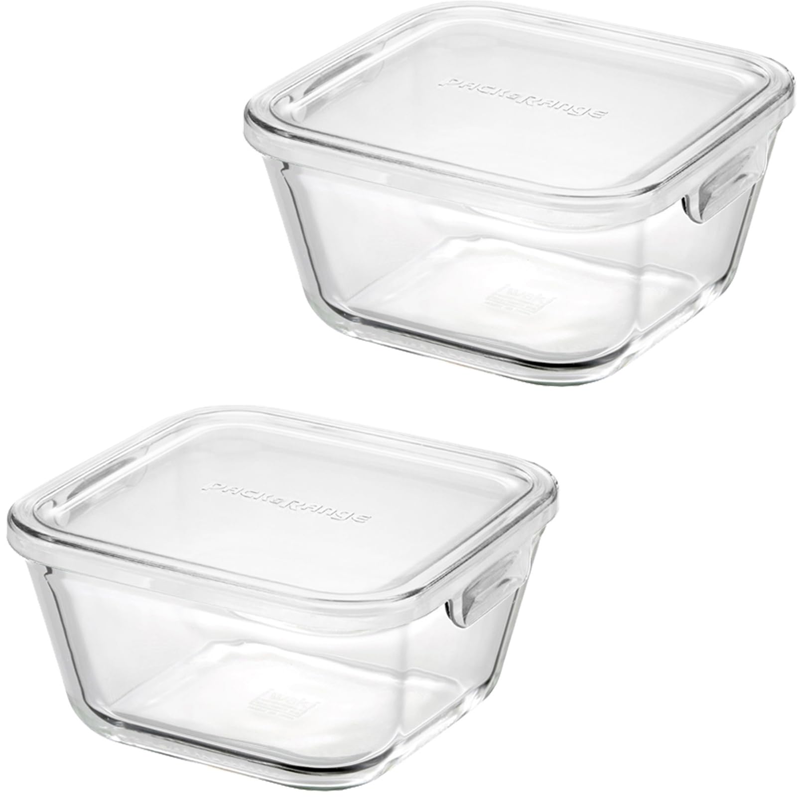 

Iwaki Urban Clear Deep Storage Set of Pack Range F3247HM2UC Containers, 2, &