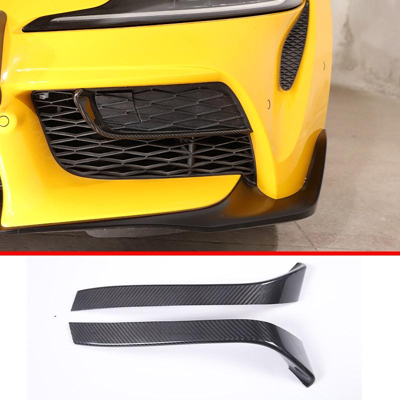Real Carbon Fiber For Toyota Supra MK5 A90 2019-2025 Center Console Steering Wheel Interior Gear Decoration Mirror Trim Sticker