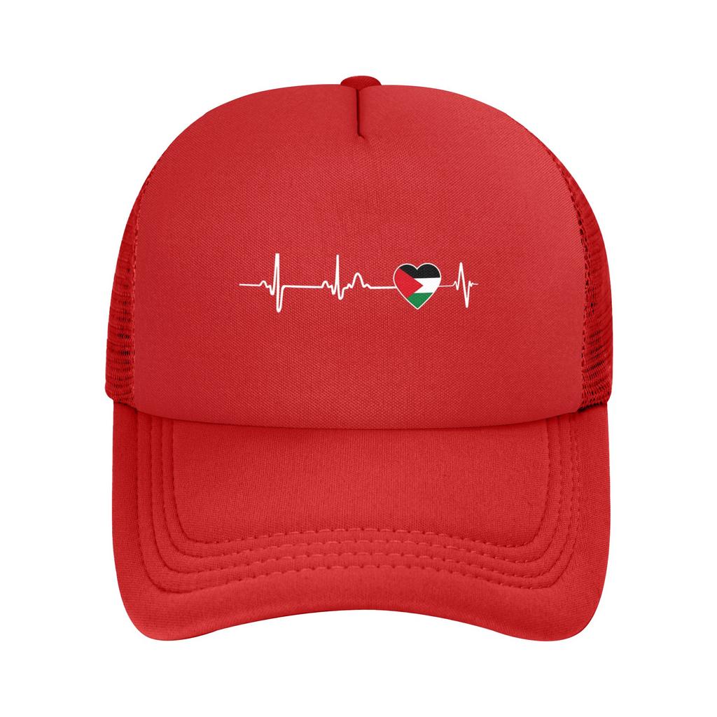 Heart Beat Palestine Palestinian Flag Casquette Women Unisex Outdoor Hats Adjustable Sun Cap New Baseball Caps