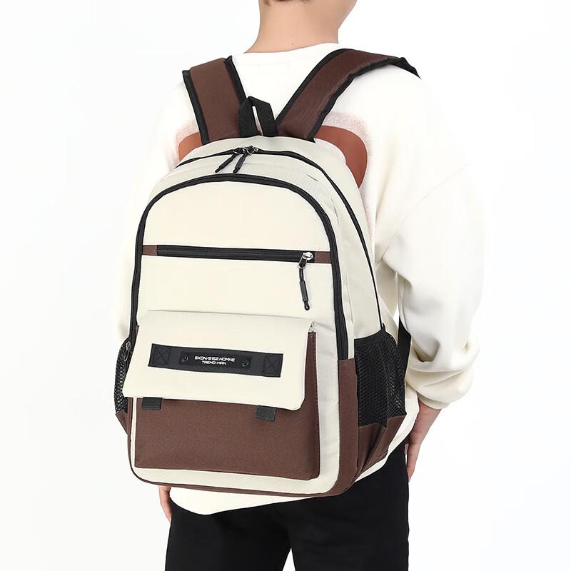 Hufeng Men's Large Capacity Lightweight Breathable Casual Student Backpack