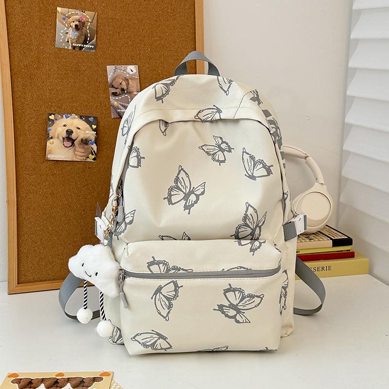 Schoolbag Japanese reflective butterfly schoolbag large capacity versatile junior high school student backpack casual versatile travel backpack