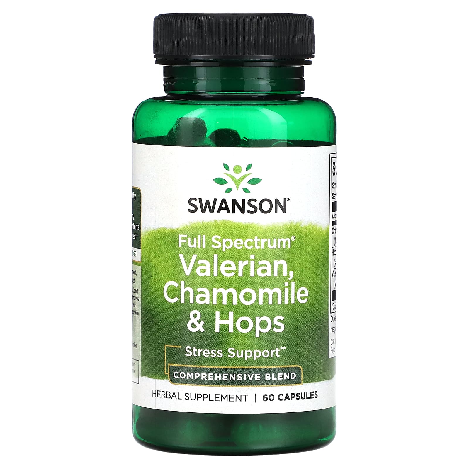 

Full Spectrum Valerian, Chamomile & Hops, 60 Capsules