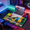 Custom Name Personalized Ben 10 Cartoon Pattern Mousepad, Laptop PC Desk Mat, Decorative Desk Mat for Home Keyboard Pad Gift