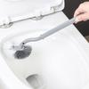 S Shaped Toilet Brush Hanging Hole Space Saving Toilet Multifunctional Scrub Brush for Bathroom Household