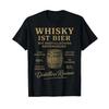 Whisky Ist Bier Mit Destillations Hintergrund T Shirt Vintage Washed Top For Everyday Wear Slightly Unisex Casual Streetwear