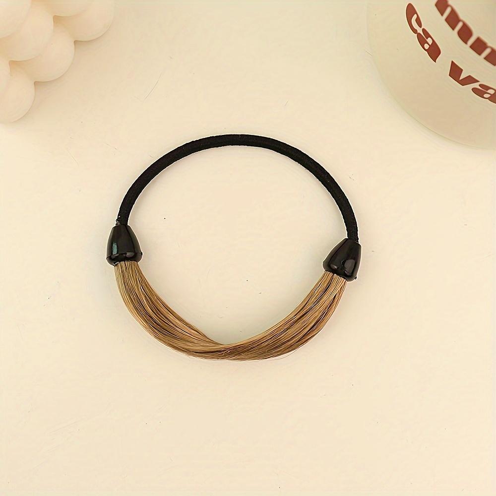 

Минималистичная тканевая резинка для волос-парика, Невидимая резинка для волос для хвостика, Эластичная резинка для волос, Аксессуар для волос для ежедневного использования,