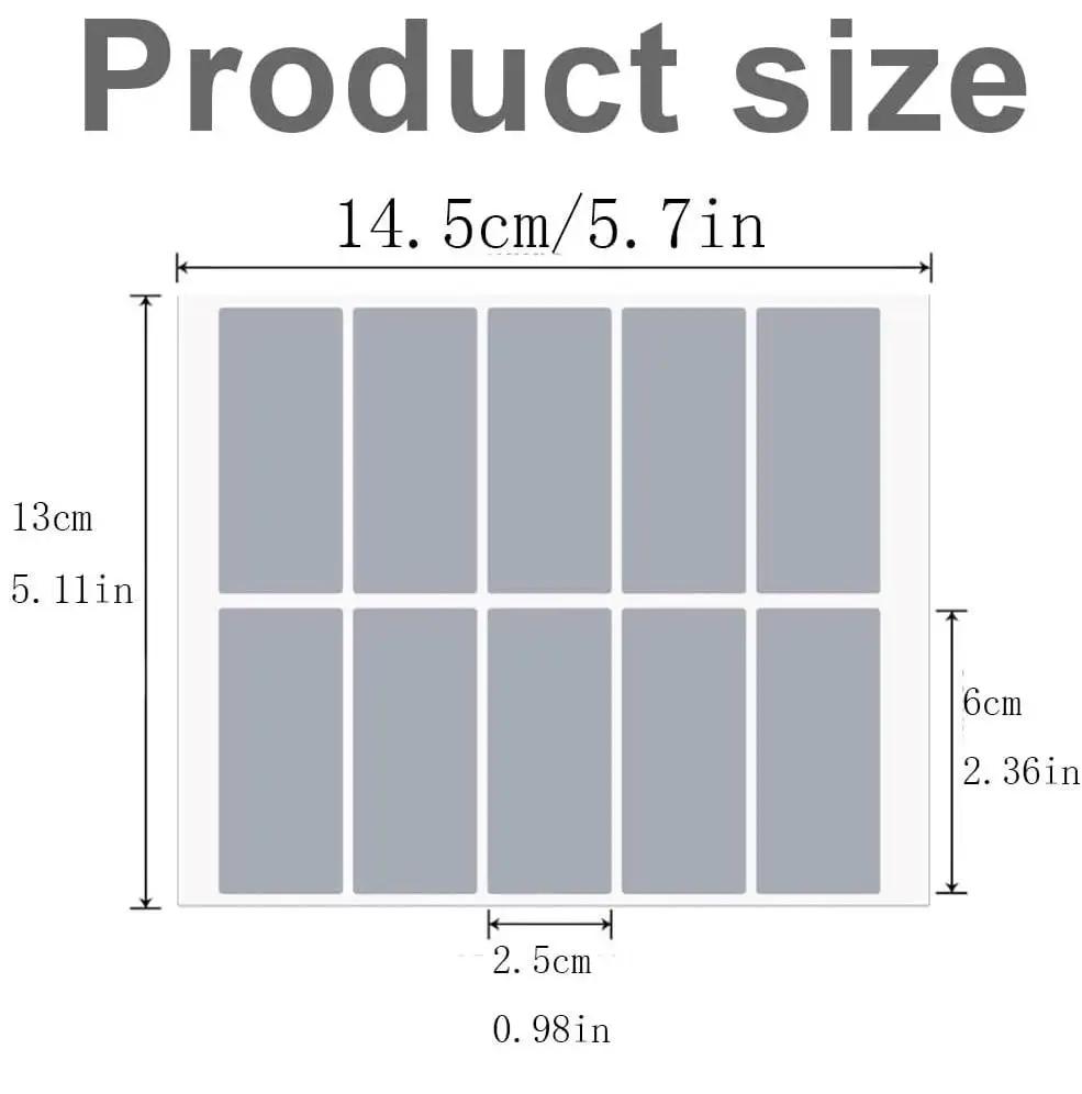 50pcs Rectangle Scratch Off Stickers Self Adhesive Peel Stick DIY Scratch Card Tag for Game Raffle Ticket Surprise Gift Rewards