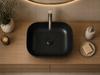 Lusso countertop washbasin 45.5X32.5 CM oval black matt