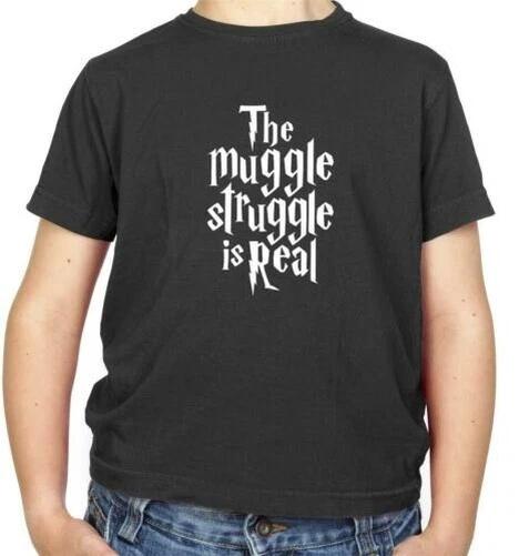 Muggle Struggle T-Shirt - Magic - Wizard - Movie - Book - Funny - Potsman 130