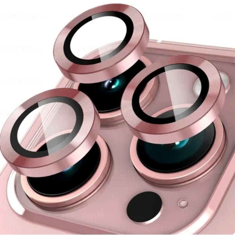 Camera Protector Metal Ring for IPhone 15 14 13 12 Pro Max/Samsung S24 Ultra S23 FE S22 Plus A15 A25 A35 A55 A05 A14 A34 A54Tempered Glass Lens Cover