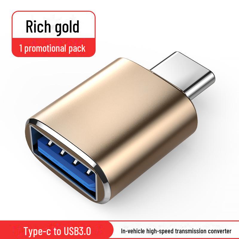 USB-C OTG ადაპტერი: მანქანის გადამყვანი მობილურისთვის, U დისკისთვის, მონაცემთა და ნავიგაციისთვის.